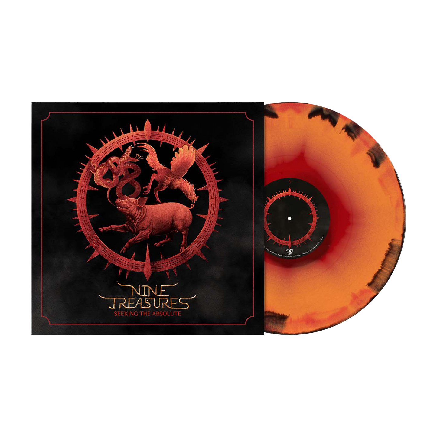Nine Treasures - Seeking the Absolute | Orange-Red/Black Melt Vinyl
