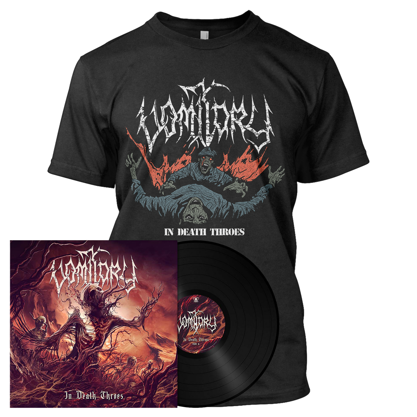 Vomitory - In Death Throes | Black Vinyl Bundle
