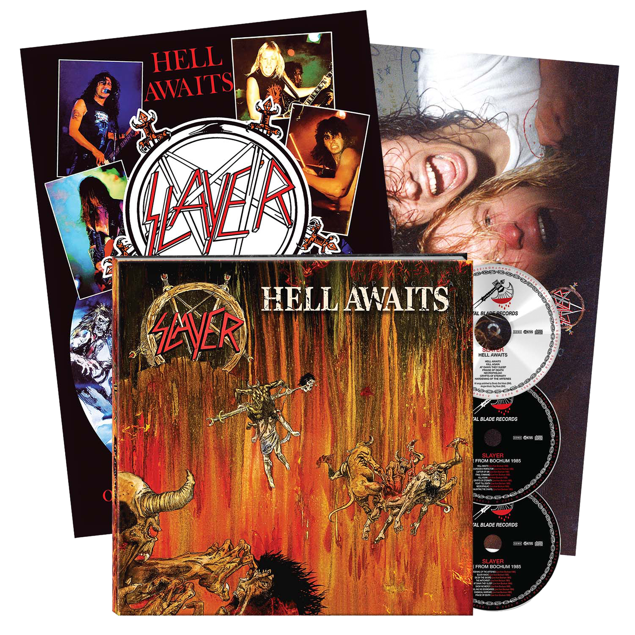 Slayer (Hell Awaits - 40th Anniversary) 3xCD Earbook – Metal Blade