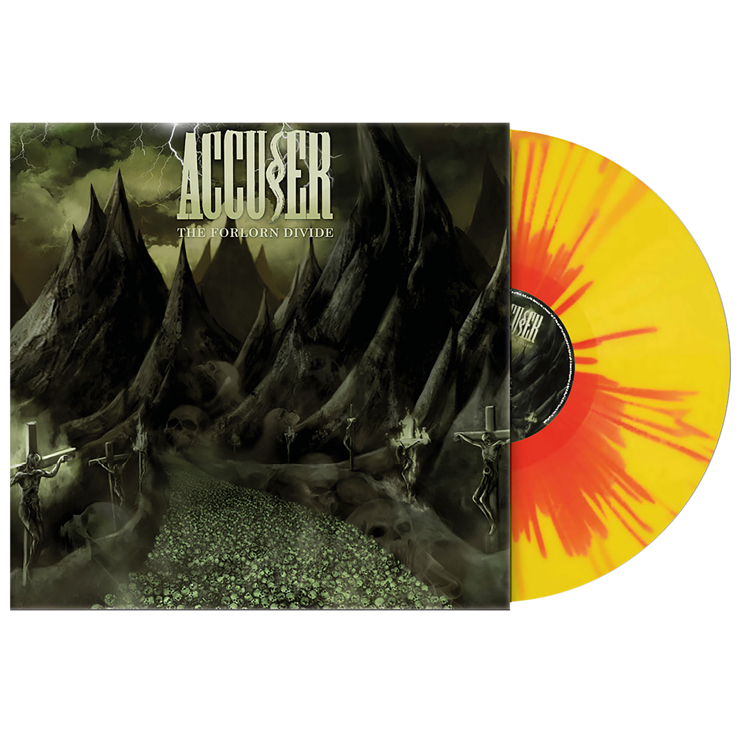 Accuser (The Forlorn Divide) Red Yellow Splatter Vinyl