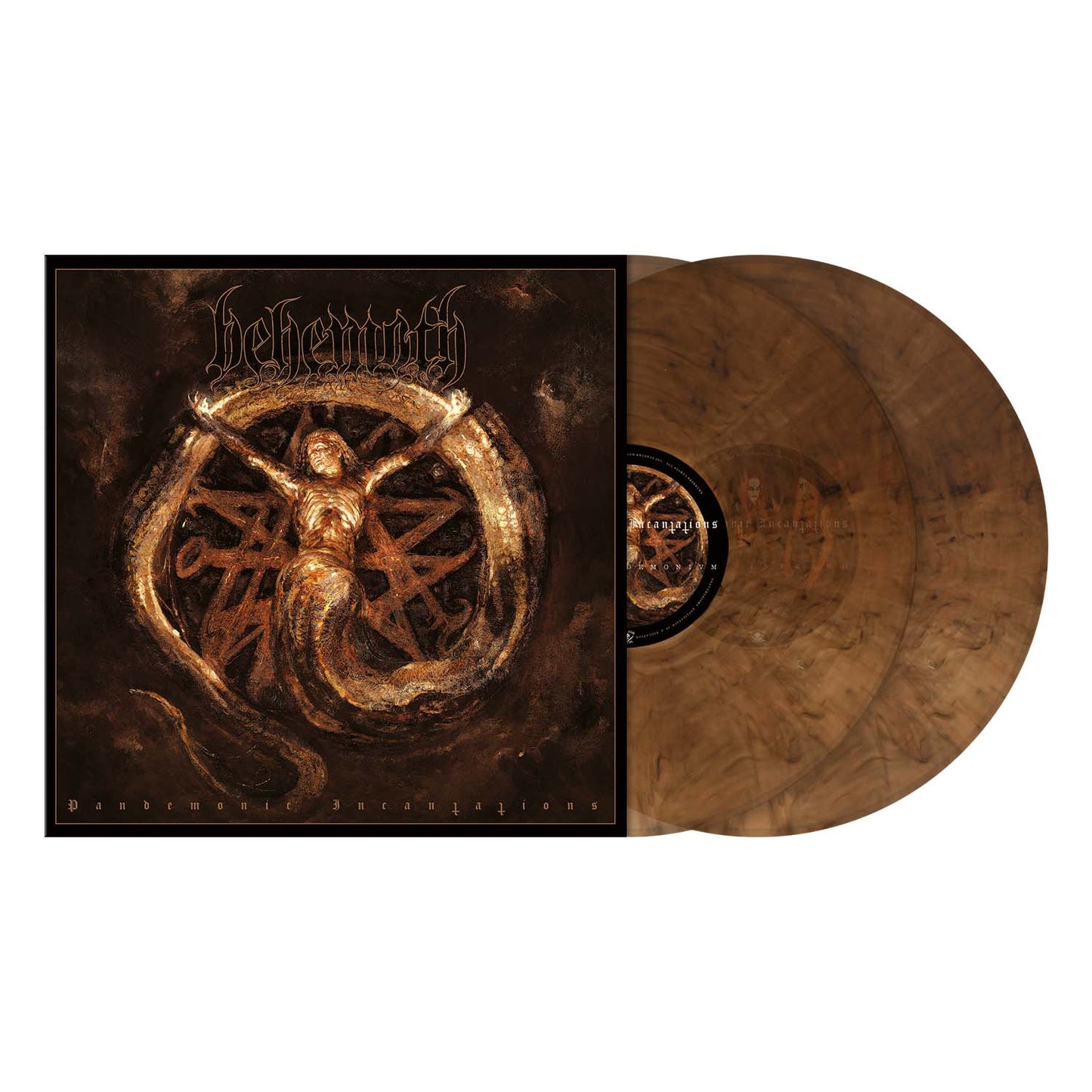 Behemoth (Pandemonic Incantations) 2xBeige Brown Marbled Vinyl