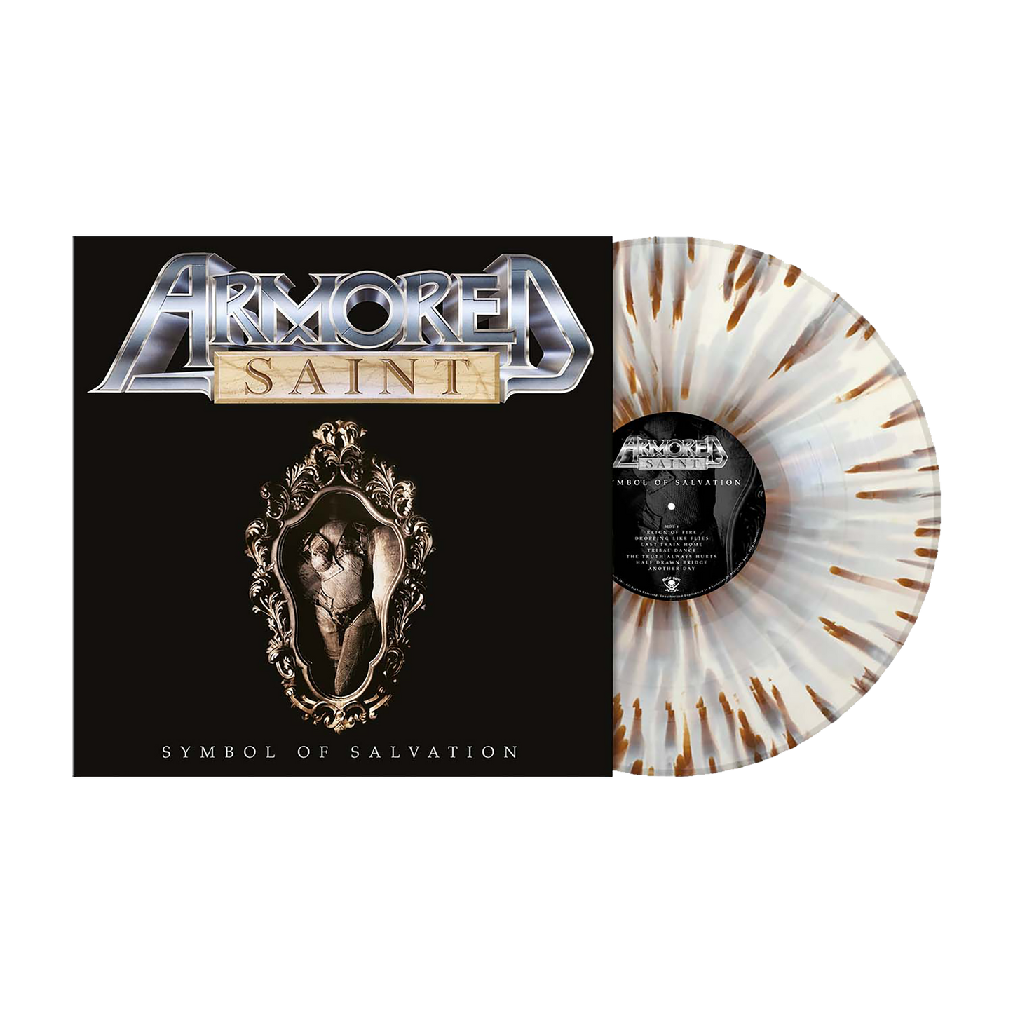 Armored Saint (Symbol of Salvation - 35th Anniversary RI) White Brown Splatter Vinyl
