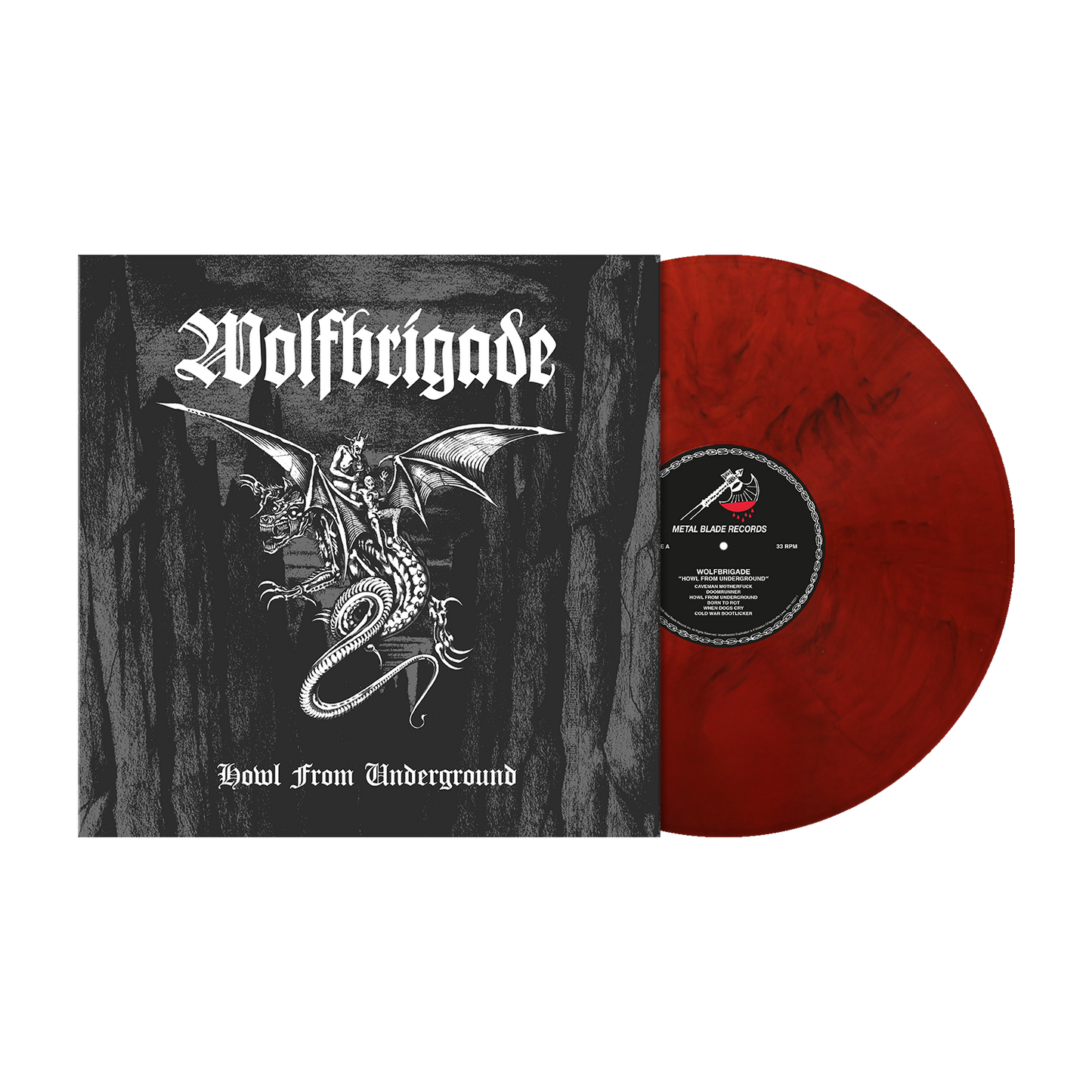 Wolfbrigade (Howl From Underground) Red Black Marbled Vinyl