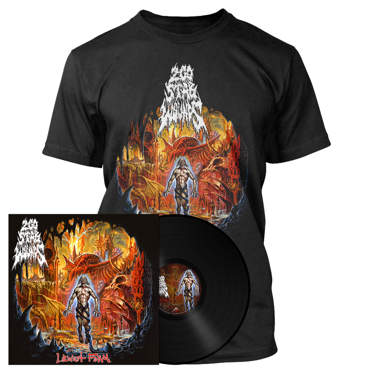 200 Stab Wounds - Lowest Form | 180g Black Vinyl Bundle