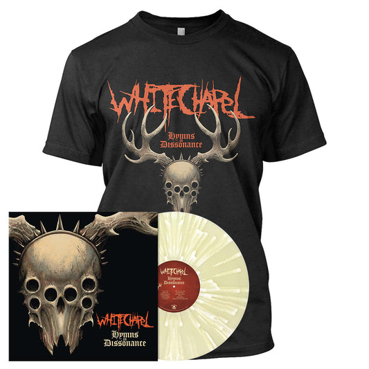 Whitechapel - Hymns in Dissonance | Bone White Splatter Vinyl T-Bundle