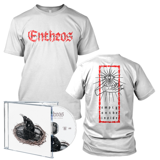 Entheos - Empty on the Inside | CD White Shirt Bundle