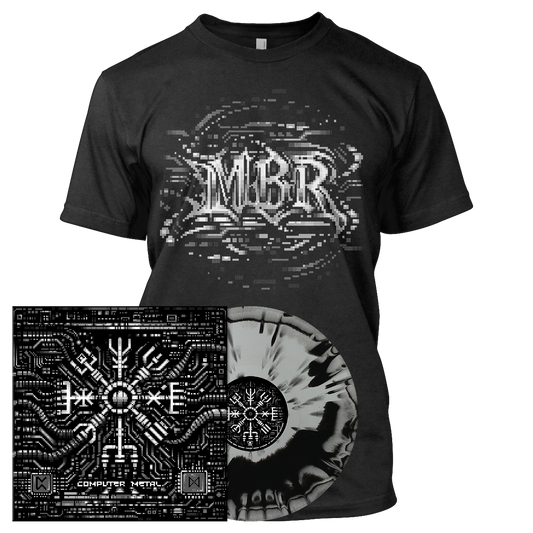 Master Boot Record - COMPUTER METAL | Grey/Black A Side B Side Vinyl Bundle