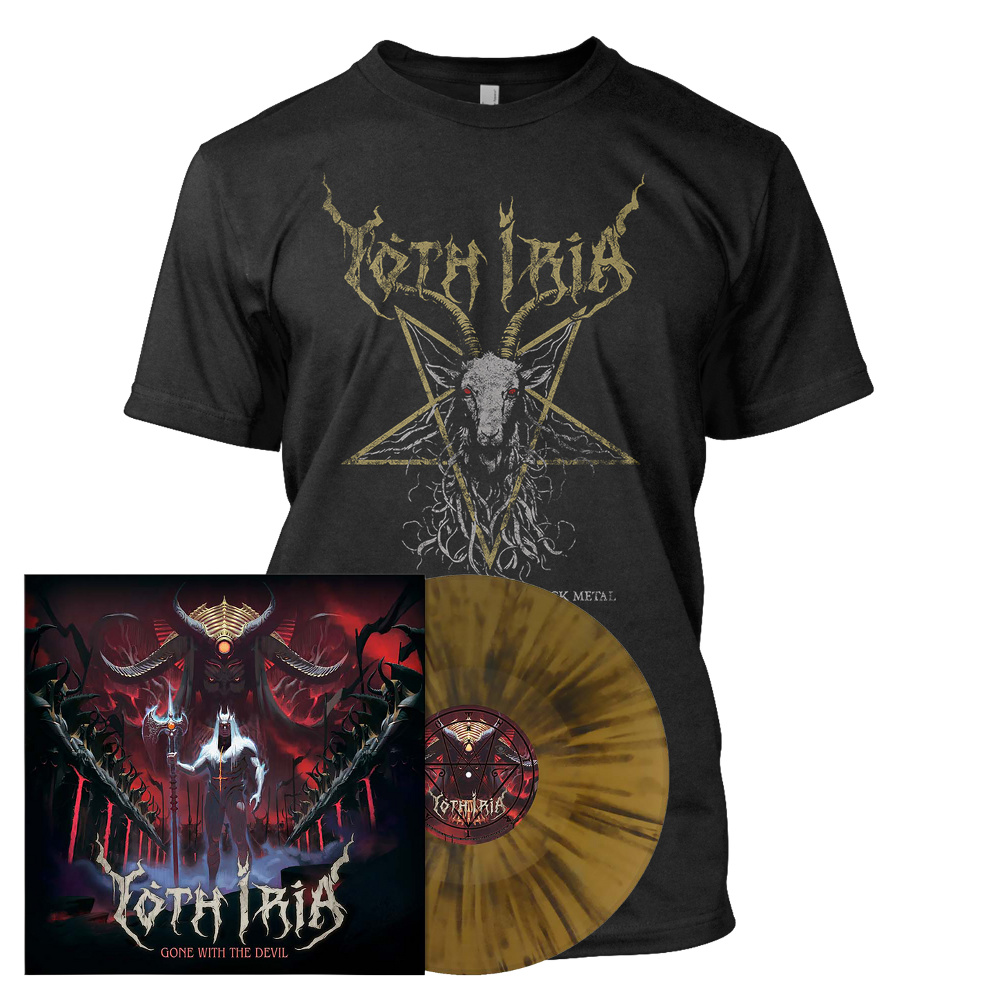 Yoth Iria - Gone with the Devil | Gold/Black Splatter Vinyl Bundle