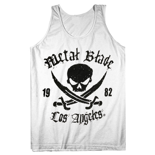 Metal Blade (Pirate Logo LA White) Tank Top 2X