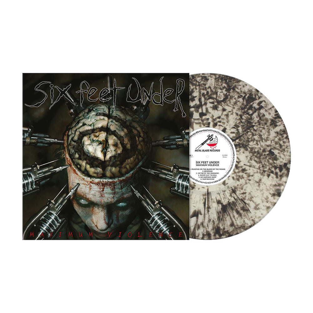 Six Feet Under (Maximum Violence) Clear/Black Dust Splatter Vinyl