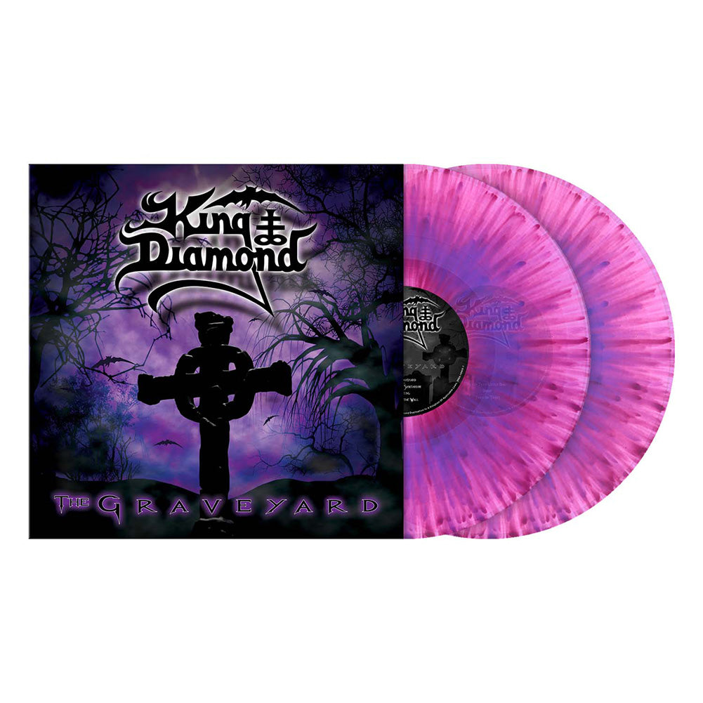 King Diamond (The Graveyard) 2xNeon Pink w/Purple Splatter Vinyl