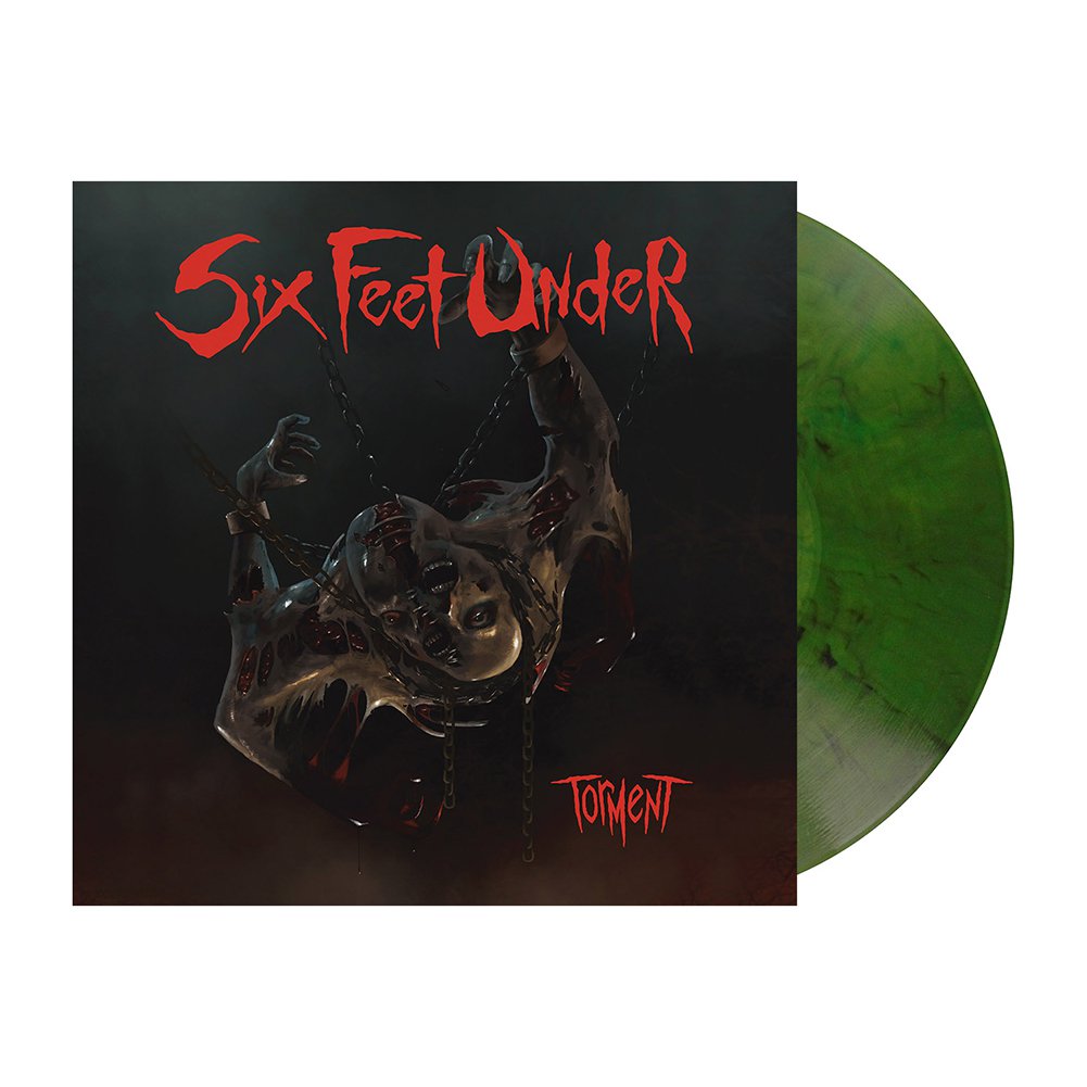 Six Feet Under (Torment) Canabis Green Marbled Vinyl