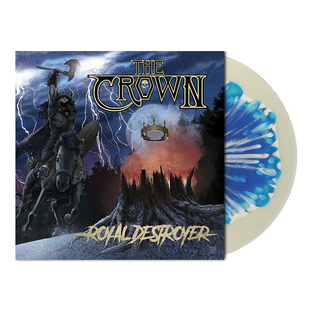 The Crown (Royal Destroyer) Golden Clear w/Blue White Splatter Vinyl