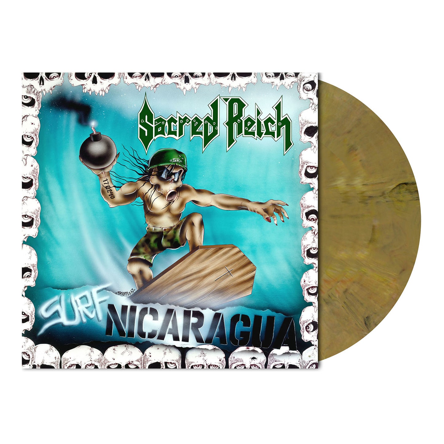 Sacred Reich (Surf Nicaragua) Oakwood Brown Marbled Vinyl