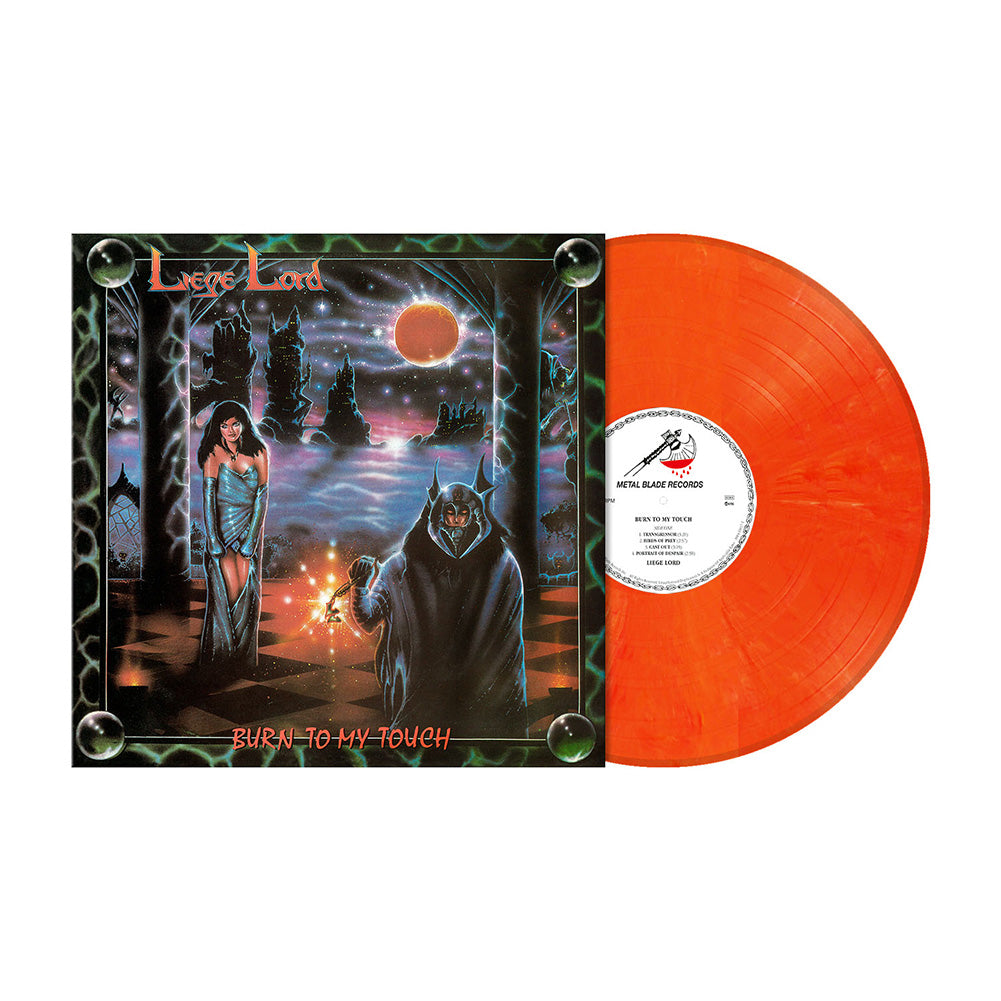 Liege Lord (Burn To My Touch) Orange-Red/White Marbled Vinyl