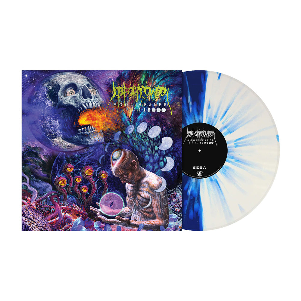 Job For A Cowboy (Moon Healer) Blue/White Split Splatter Vinyl