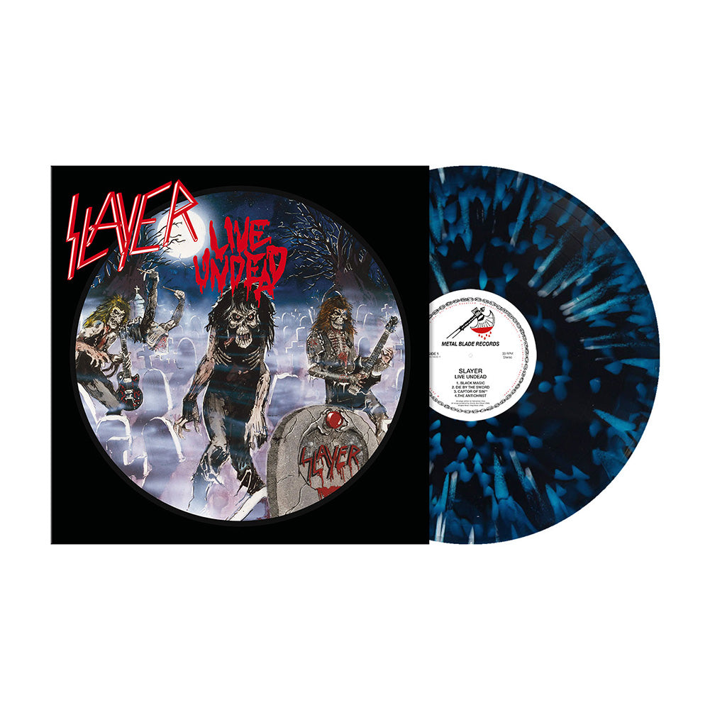 Slayer (Live Undead) Blue/White&Black Splatter Vinyl