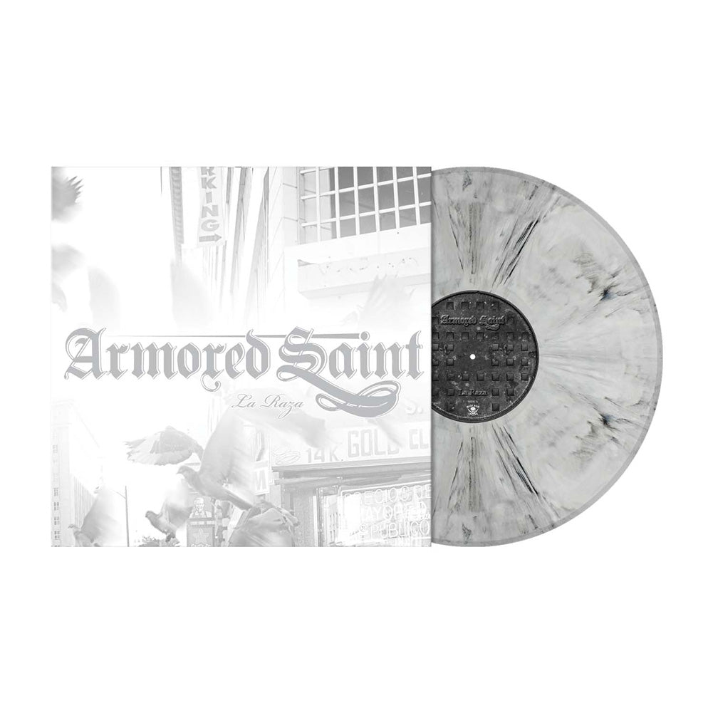 Armored Saint (La Raza) White Black Marbled Vinyl