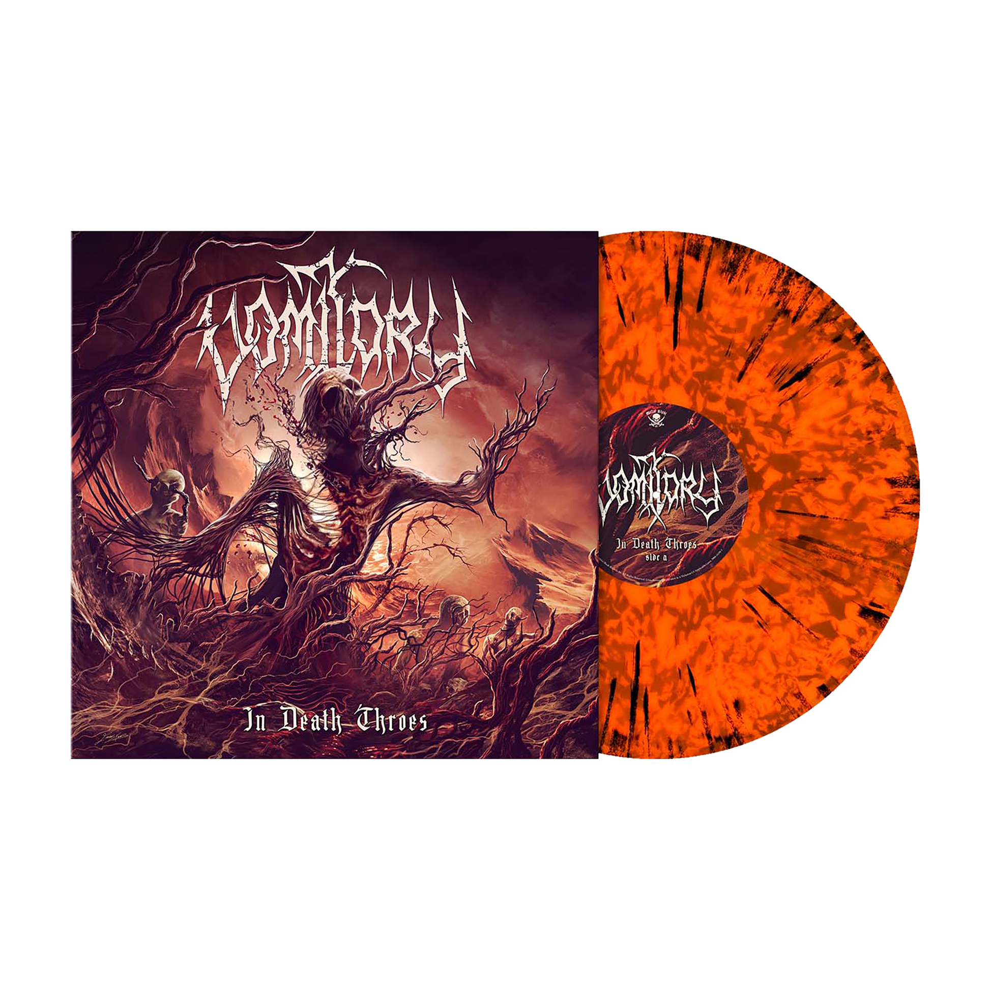 Vomitory (In Death Throes ) Neon-Orange/Black Dust Splatter Vinyl