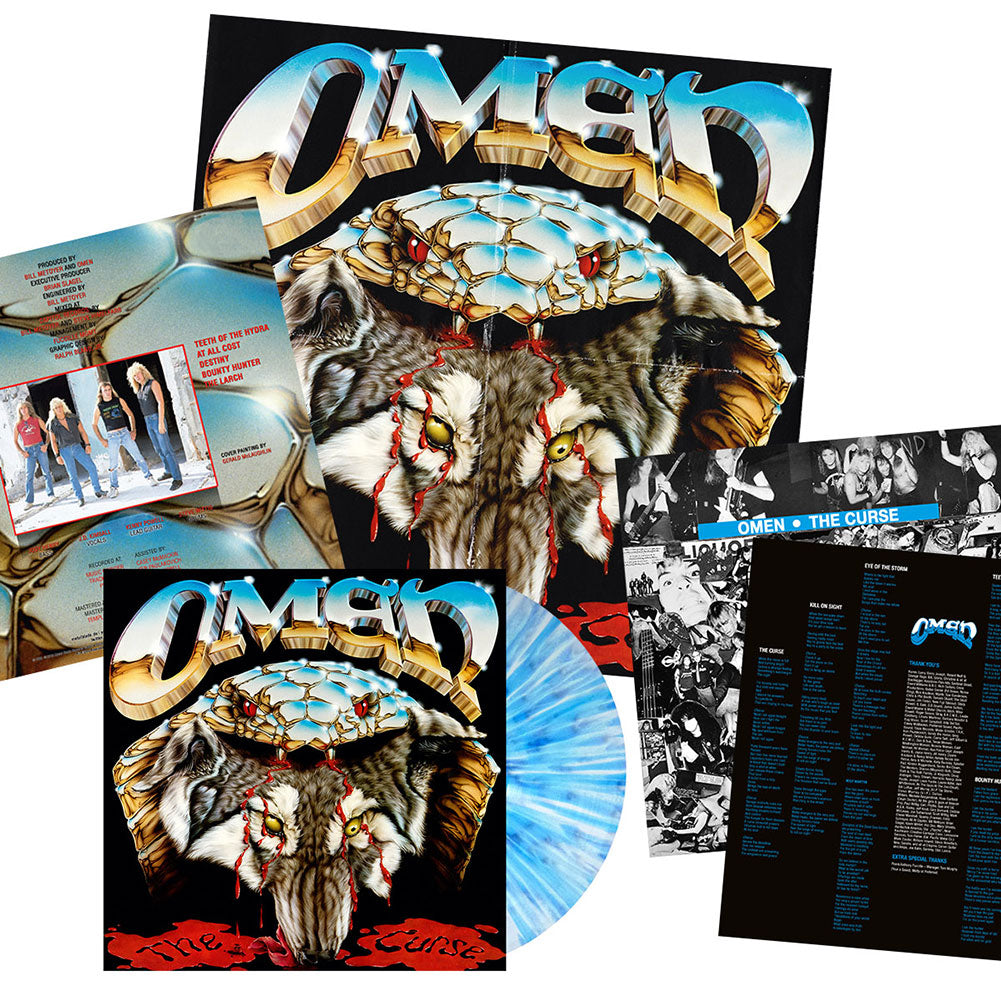 Omen (The Curse) White/Blue Splatter Vinyl