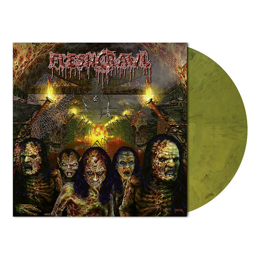 Fleshcrawl (As Blood Rains From The Sky) Weed Green Marbled Vinyl