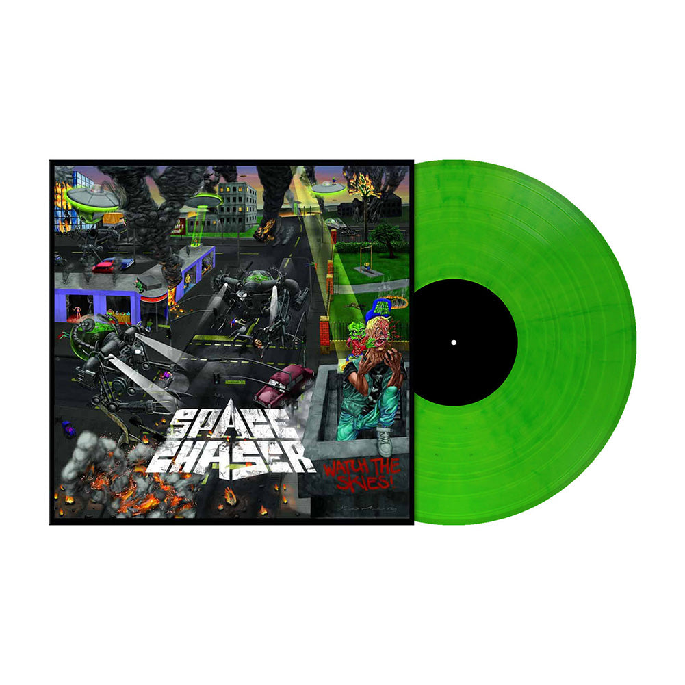 Space Chaser (Watch the Skies) Neon Geen Marbled Vinyl