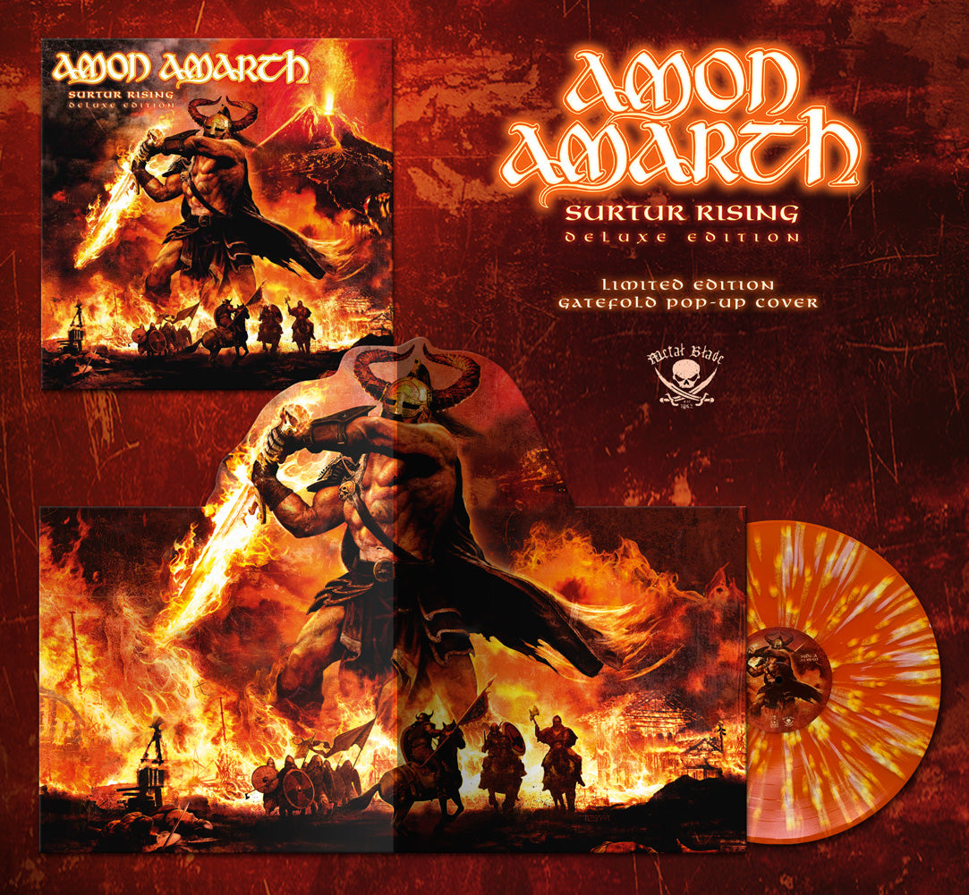 Amon Amarth (Surtur Rising) Orange/White Splatter Vinyl