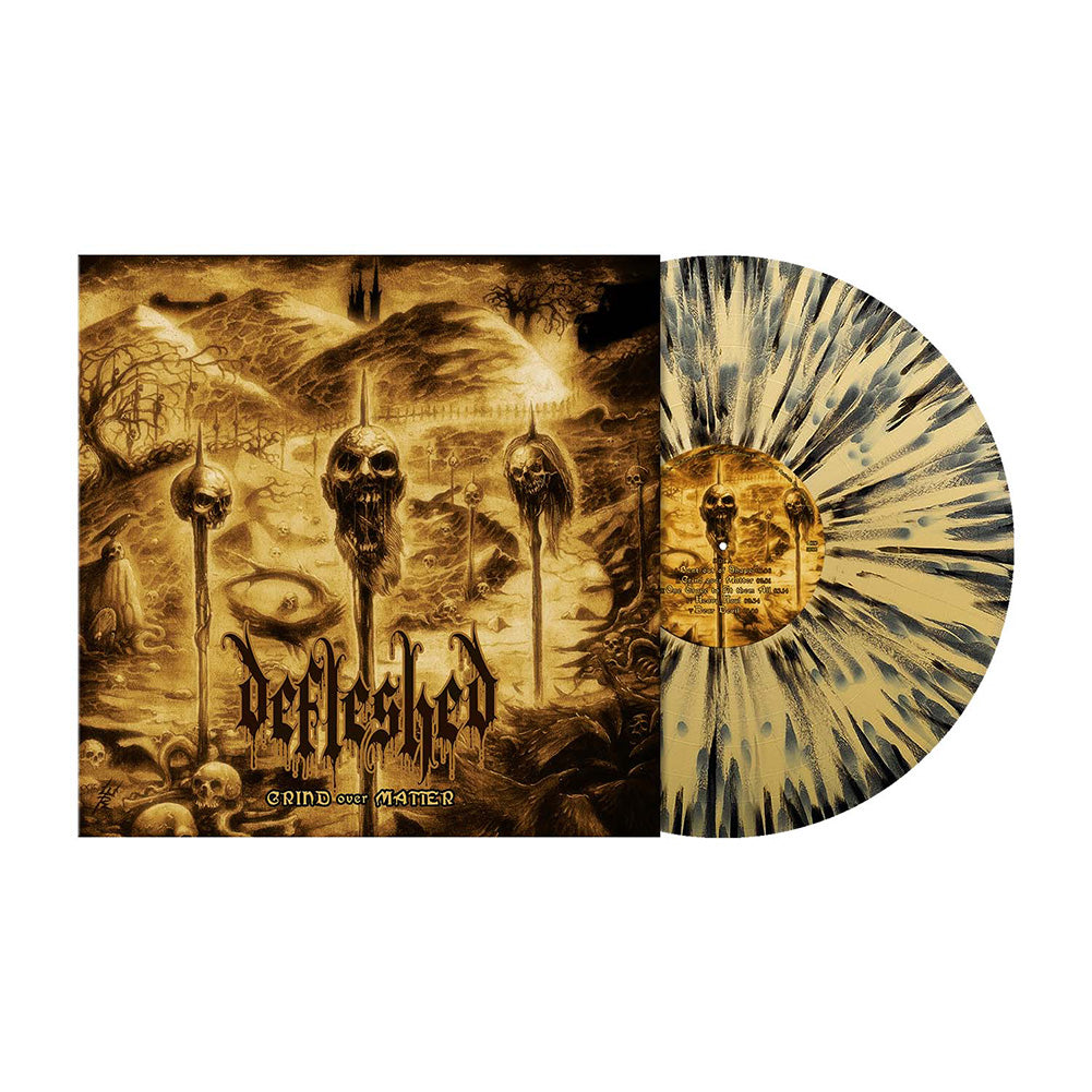 Defleshed (Grind Over Matter) Gold/Black Splatter Vinyl