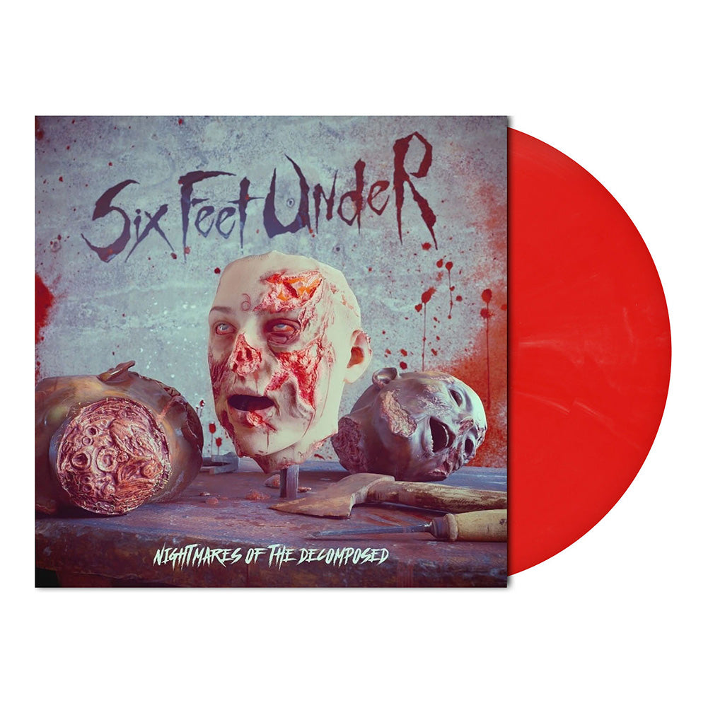 Six Feet Under (Nightmares...) Blood Red White Marbled Vinyl