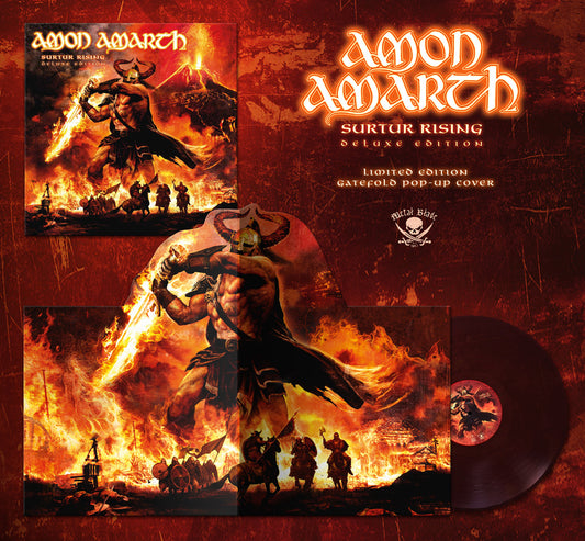 Amon Amarth (Surtur Rising) Burgundy/Royal Blue Marbled Vinyl