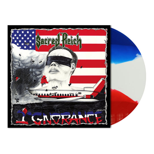 Sacred Reich (Ignorance) Red/White/Blue Striped Vinyl