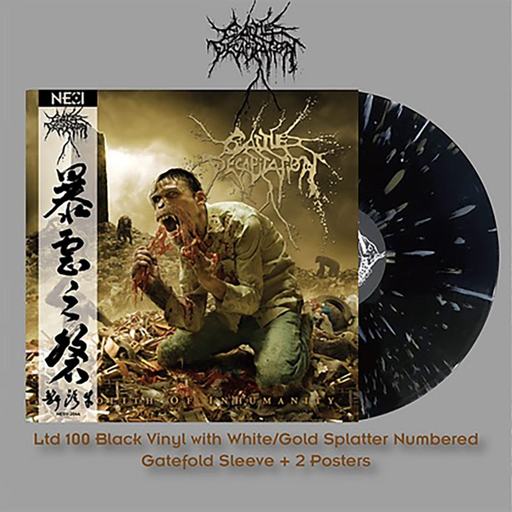 Cattle Decapitation (Monolith of Inhumanity) Black w/Gold/White Splatter Vinyl