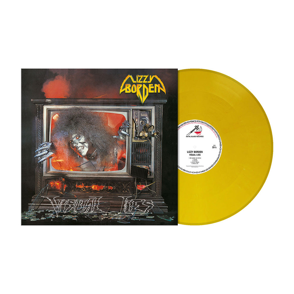 Lizzy Borden (Visual Lies) Sunflower Yellow Marbled Vinyl