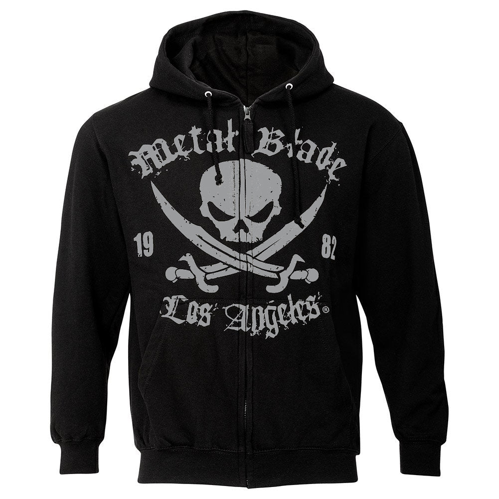 Metal Blade (Pirate Logo LA Black) Zip-Hood 2X