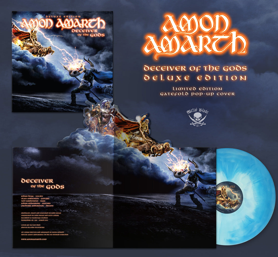 Amon Amarth (Deceiver of the Gods) Blue Marbled Vinyl