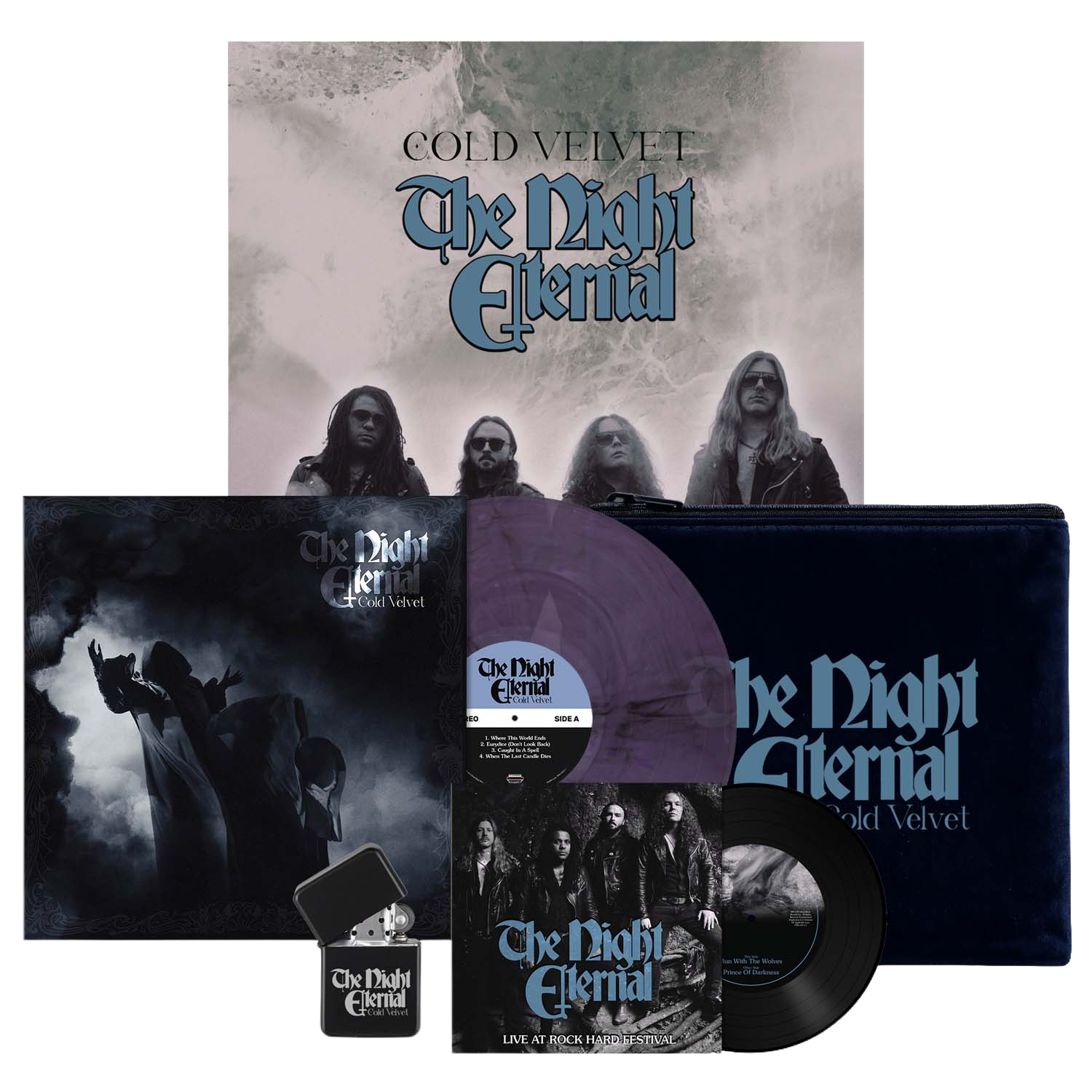 The Night Eternal (Cold Velvet) Clear Purple w/Black Smoke Vinyl+7 Inch