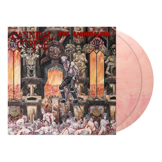 Cannibal Corpse (Live Cannibalism) 2xOpaque Skin Pink/Red Marbled Vinyl