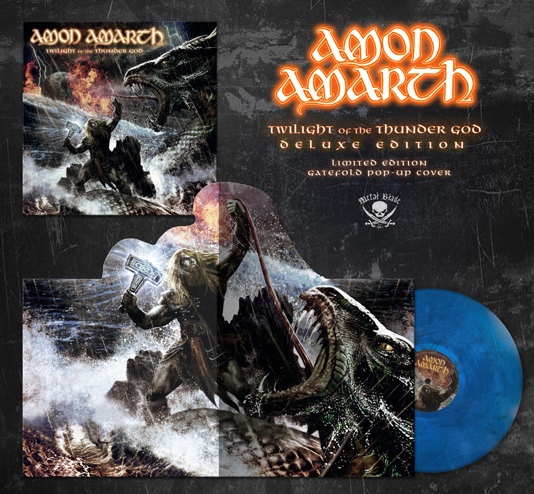 Amon Amarth (Twilight of the Thunder God) Blue/Black/White Vinyl