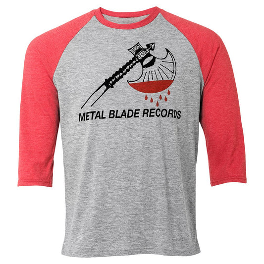 Metal Blade (Axe Logo) 3/4 Baseball Longsleeve 2X