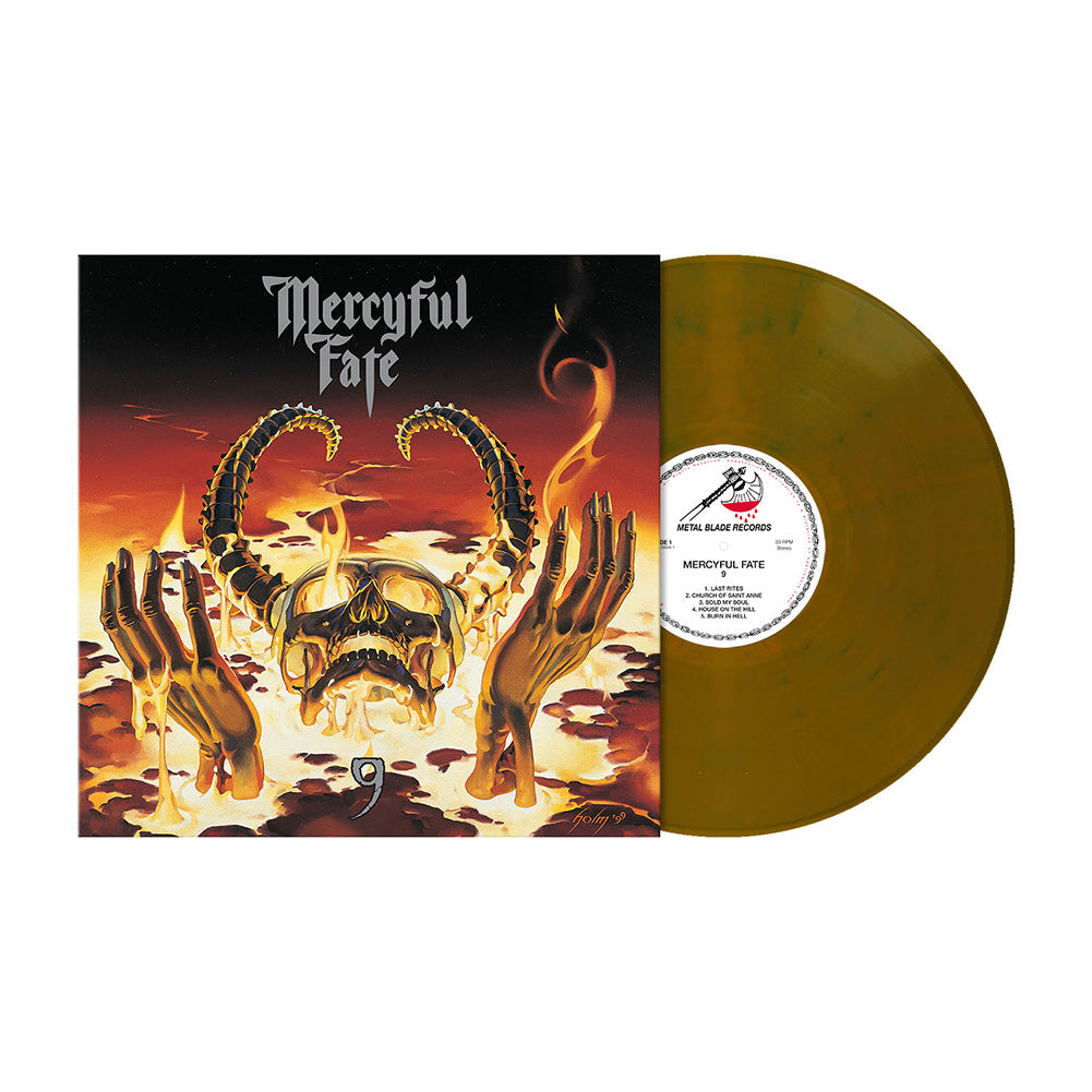 Mercyful Fate (9) Yellow Ochre w/Blue Swirls Vinyl