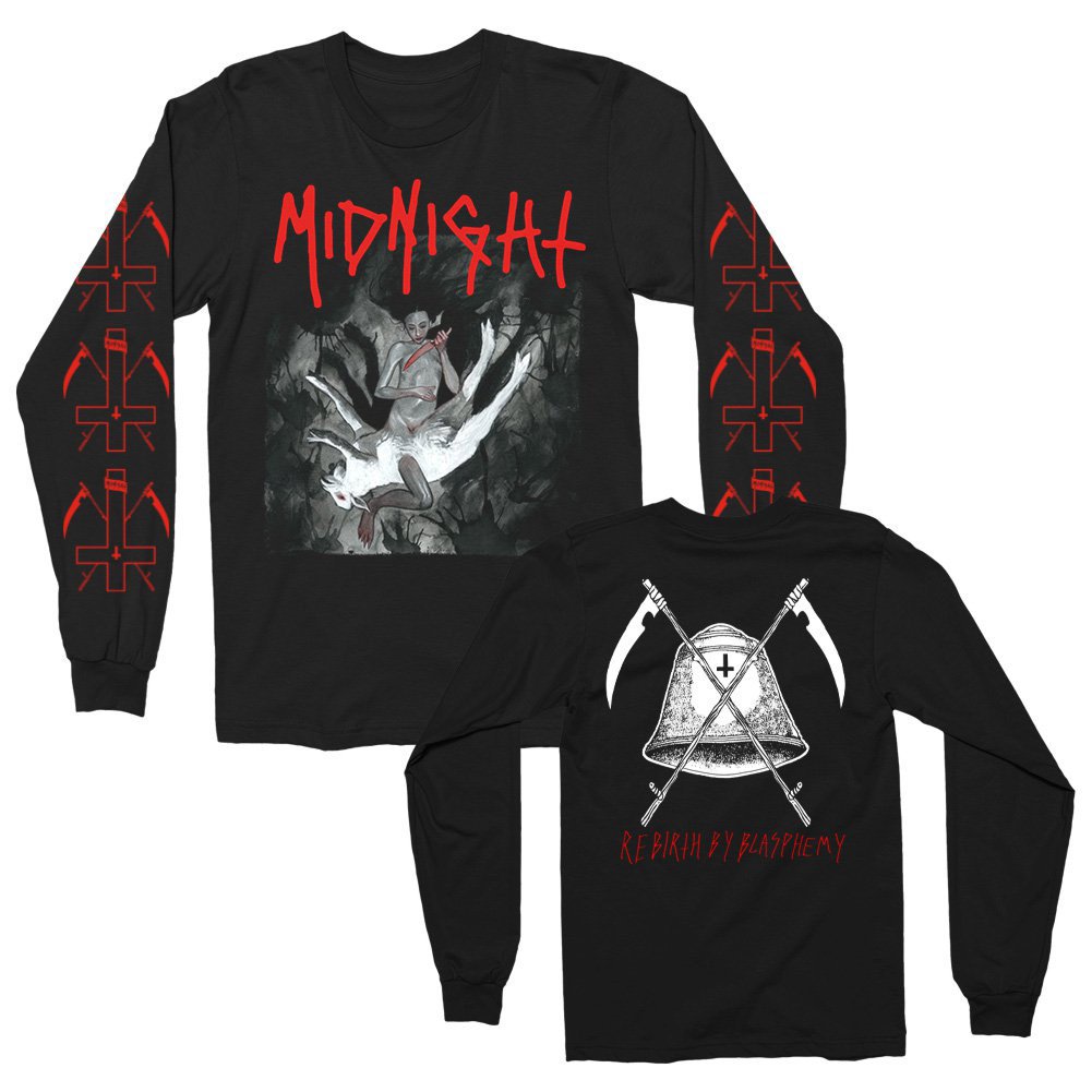 Midnight (Rebirth By Blasphemy Album) Longsleeve 2X