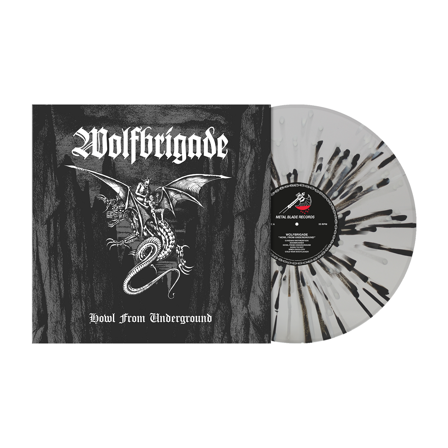 Wolfbrigade (Howl From Underground) Crystal Clear/Black/White Splatter Vinyl