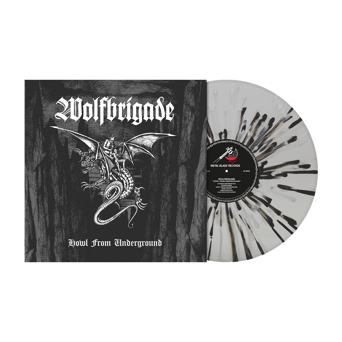 Wolfbrigade (Howl From Underground) Crystal Clear/Black/White Splatter Vinyl