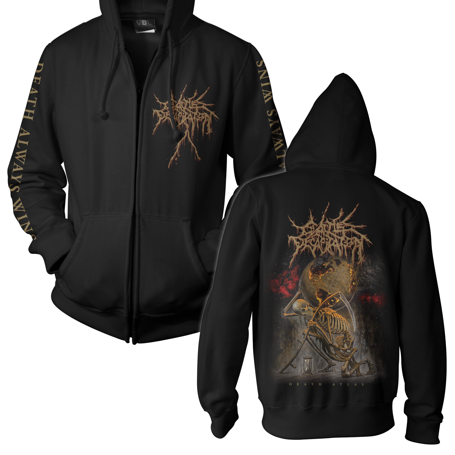 Cattle Decapitation (Death Atlas) Zip-Hood 2X