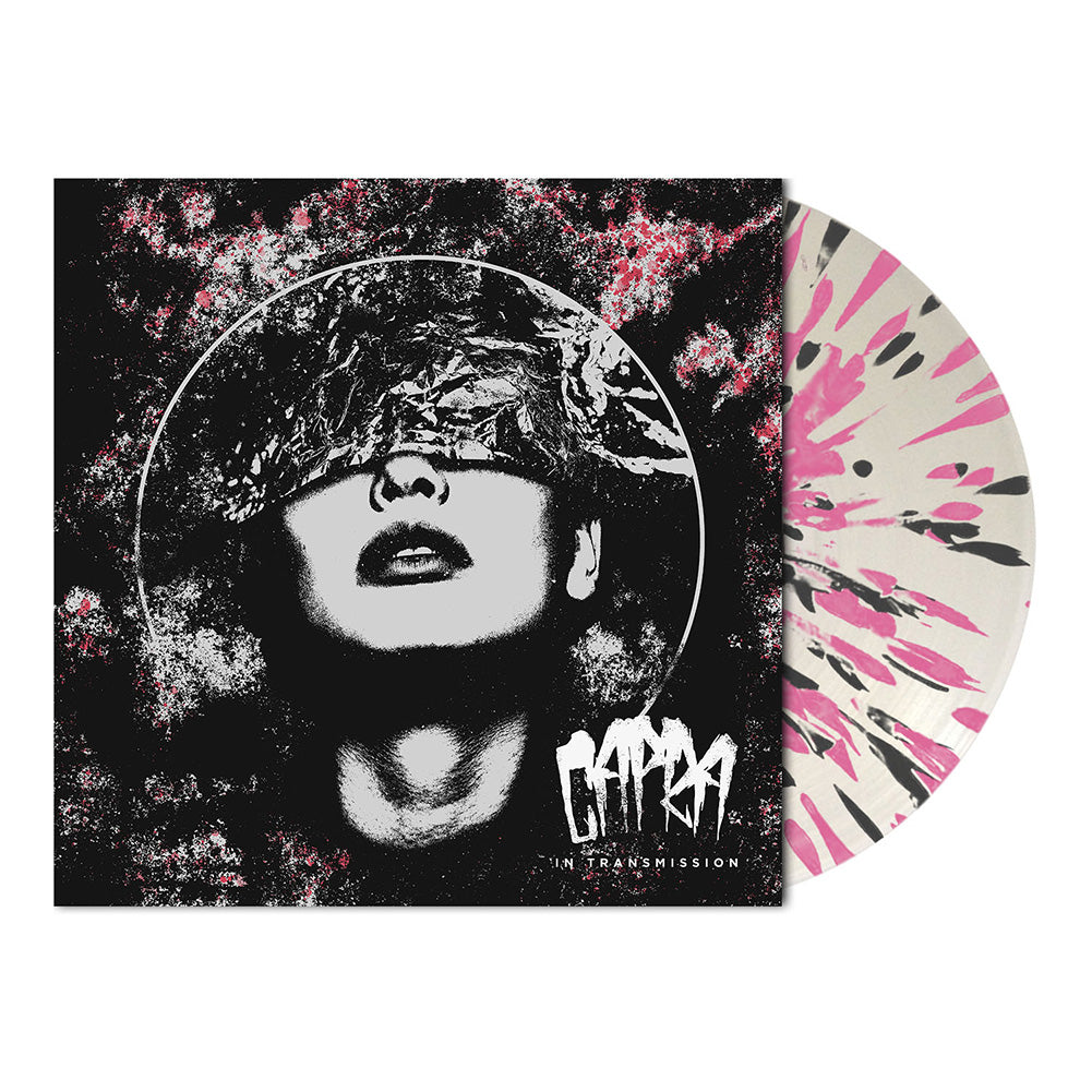 Capra (In Transmission) Pink/Black Splatter on Clear Vinyl