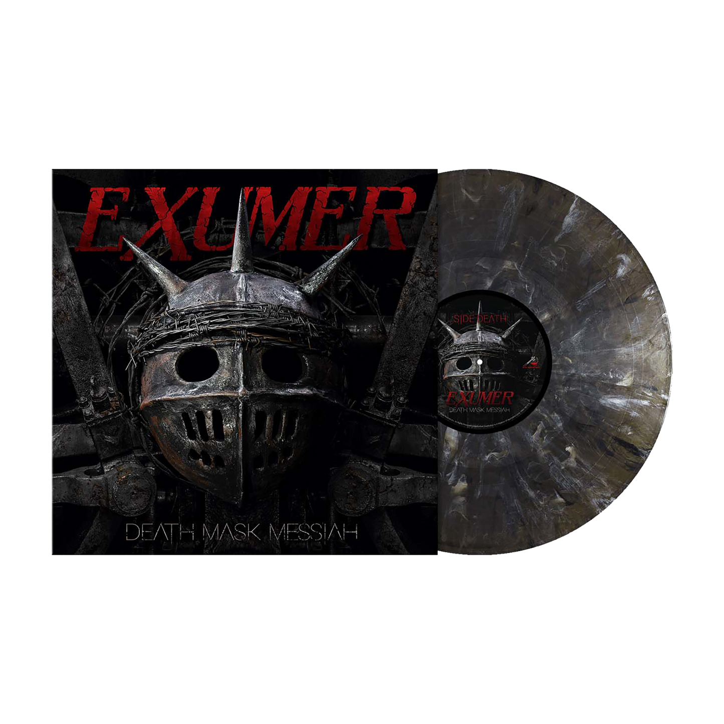 Exumer (Death Mask Messiah) Onyx Black Ice w/White Splatter Vinyl