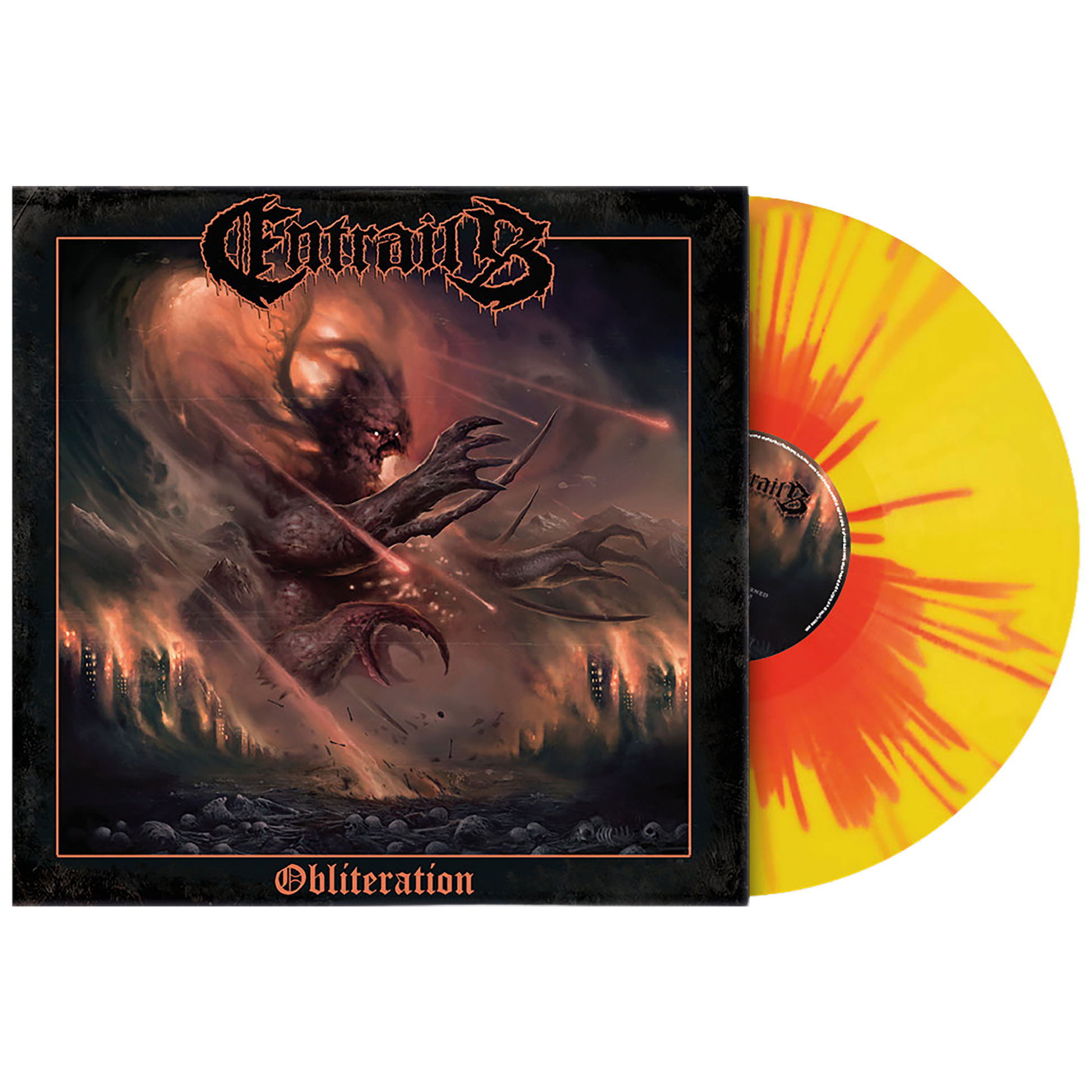 Entrails (Obliteration) Red Yellow Splatter Vinyl