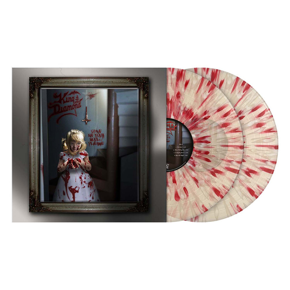 King Diamond (Give Me Your Soul...Please) 2xClear w/Red & White Splatter Vinyl