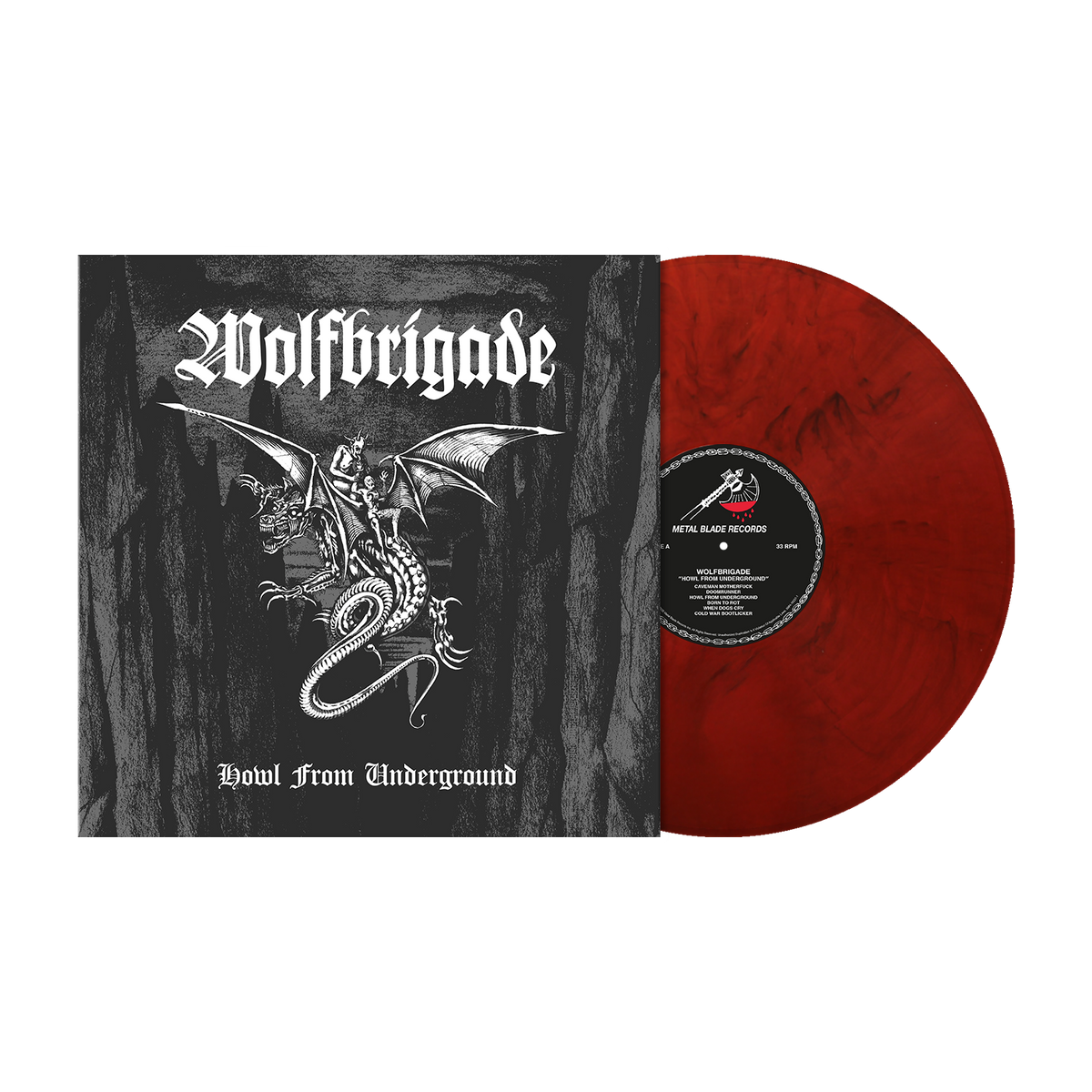 Wolfbrigade (Howl From Underground) Red Black Marbled Vinyl