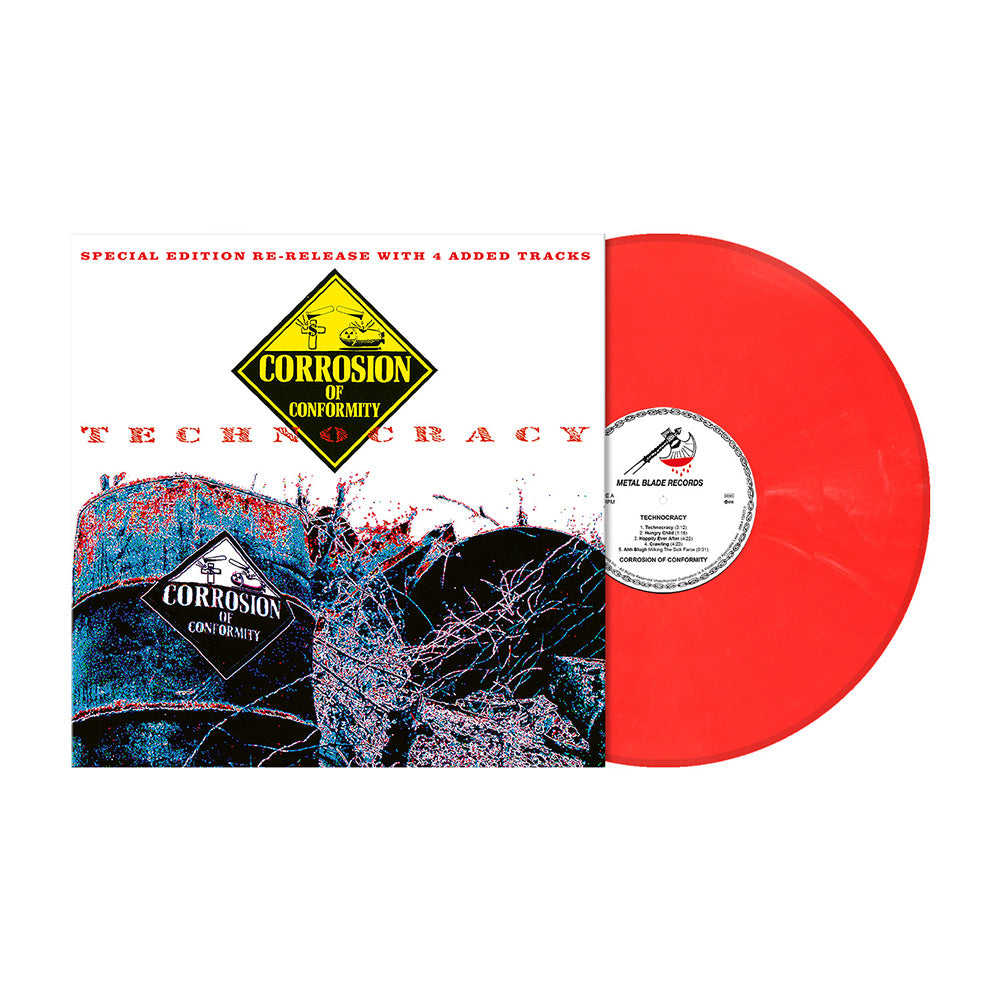 Corrosion of Conformity (Technocracy) Bright Red White Vinyl